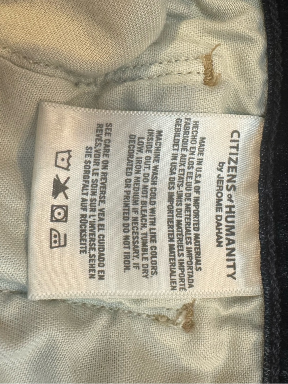 Women’s  Dark Blue Slim Leg Citizens of Humanity Jeans - Picture 5 of 6